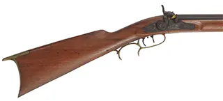 Antique Halfstock Rifle,
.40 caliber with coned muzzle, 42" barrel,
percussion, walnut, brass
